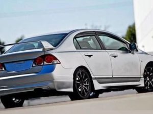 Накладка на задний бампер Mugen Honda Civic 8 4D