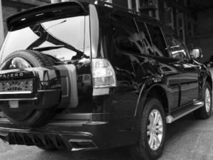 Задний бампер тюнинг Pajero 4