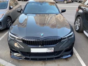 Сплиттер переднего бампера BMW 3 ER G20