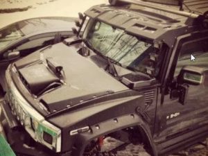 Козырек лобового стекла Hummer H2