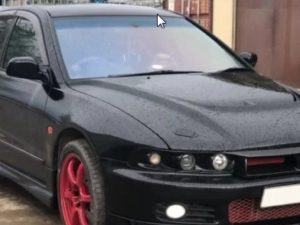 Накладка на бампер Dolphin Mitsubishi Galant 8
