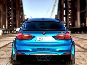 Cпойлер BMW X6 F16 Lumma на стекло карбон