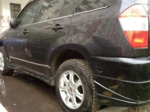 Клыки на задний бампер Chery Tiggo