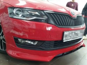 Накладка переднего бампера CSR Skoda Rapid