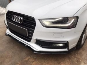 Элероны переднего бампера audi A4 B8