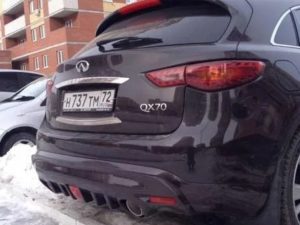 Тюнинг диффузор для Infiniti FX37, 50 и QX70 rwd10