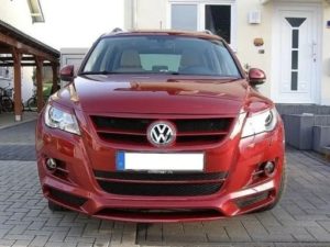 Юбка переднего бампера Caractere Volkswagen Tiguan