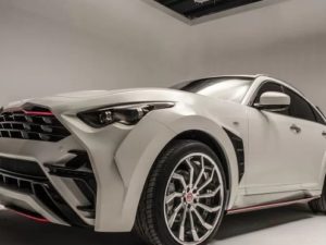 Сплиттеры переднего бампера Infiniti QX70 draco