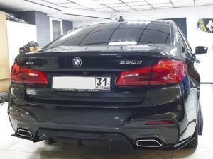 Накладка Parsan на задний диффузор BMW 5 (G30) M-S