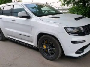 Сплиттер переднего бампера black OPS Jeep SRT8