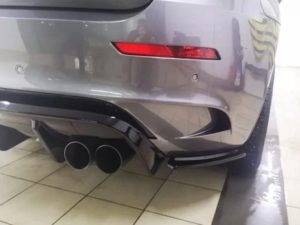 Диффузор + элероны Parsan для BMW X6 M (E71)