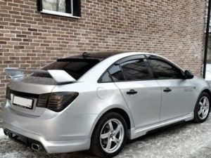 Накладка на задний бампер Chevrolet Cruze Дорест
