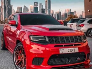 Cплиттер переднего бампера Jeep trackhawk SRT8