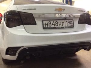 Задний бампер Chevrolet Cruze