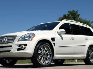 Накладки на пороги lorinser Mercedes GL164