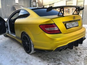 Элероны заднего бампера mercedes C W204