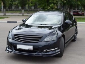Накладка на передний бампер Nissan Teana 2 (J32)