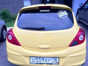 Спойлер OPC Opel Corsa D
