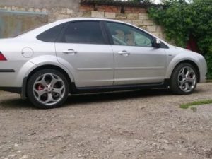 Накладки на пороги ST ford focus 2 ABS пластик