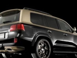Накладка заднего бампера Goldman V.1 Lexus lх 570
