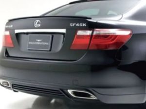 Накладка на задний бампер wald для Lexus LS460