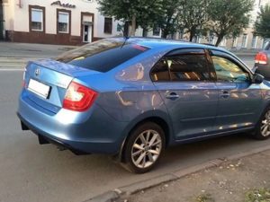 Диффузор заднего бампера Skoda Rapid