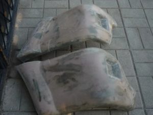 Силовые накладки заднего бампера на УАЗ Патриот